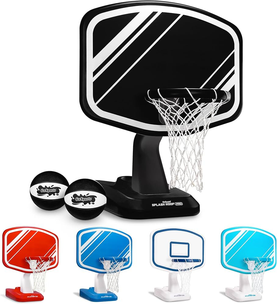GoSports Splash Hoop PRO Pool Basketball Game \u2013 Modern Poolside Basketball Hoop with Backboa... | Amazon (US)