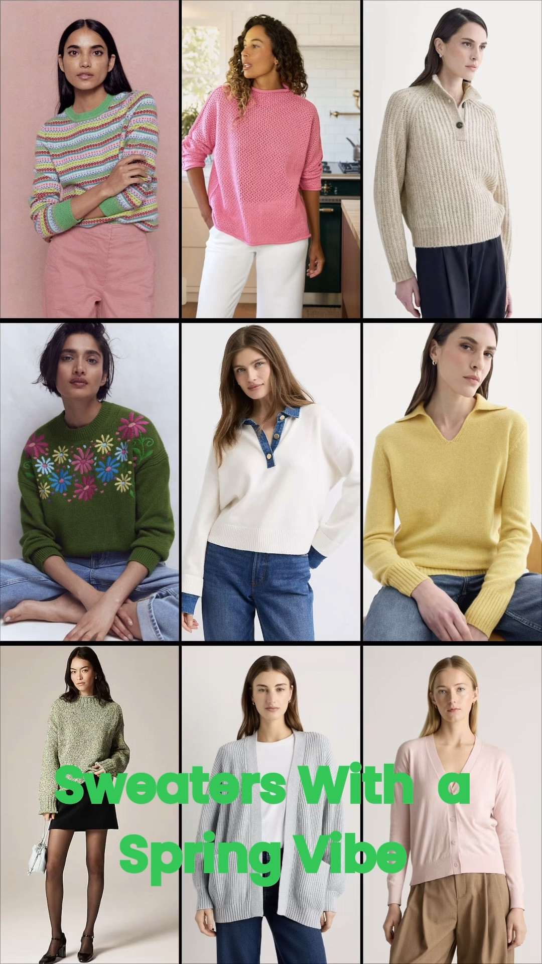 Brighten up your wardrobe and your day with these Sweaters. They are definitely channeling a spring vibe! They will keep you cozy when you travel as well  

#LTKootd #LTKOver40 #LTKTravel