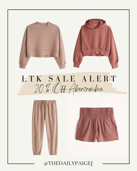 Abercrombie has such cute athletic wear and it’s all 20% off with the LTK Sale! These joggers are a great material. I’ve had them before in a lighter color and you will wear them again and again. I love that they have the matching sweatshirt as well  

#LTKunder50 #LTKSale #LTKunder100