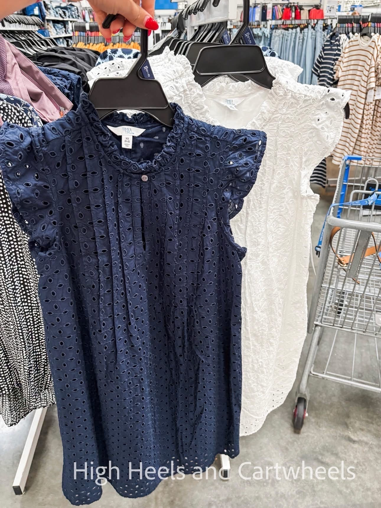 Spotted the prettiest new eyelet dresses - 5 colors online! 