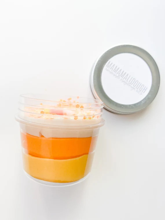 Candy Corn Dough To Go | Dough To Go | Play Dough | Halloween Play Dough | Halloween Favors | Boo... | Etsy (US)