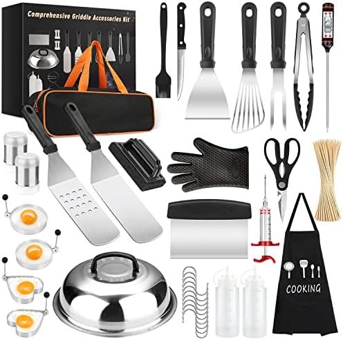 Griddle Accessories Kit, 135 Pcs Griddle Grill Tools Set for Blackstone and Camp Chef, Profession... | Amazon (US)
