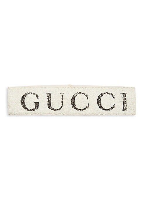Gucci Women's Logo Headband - White | Saks Fifth Avenue