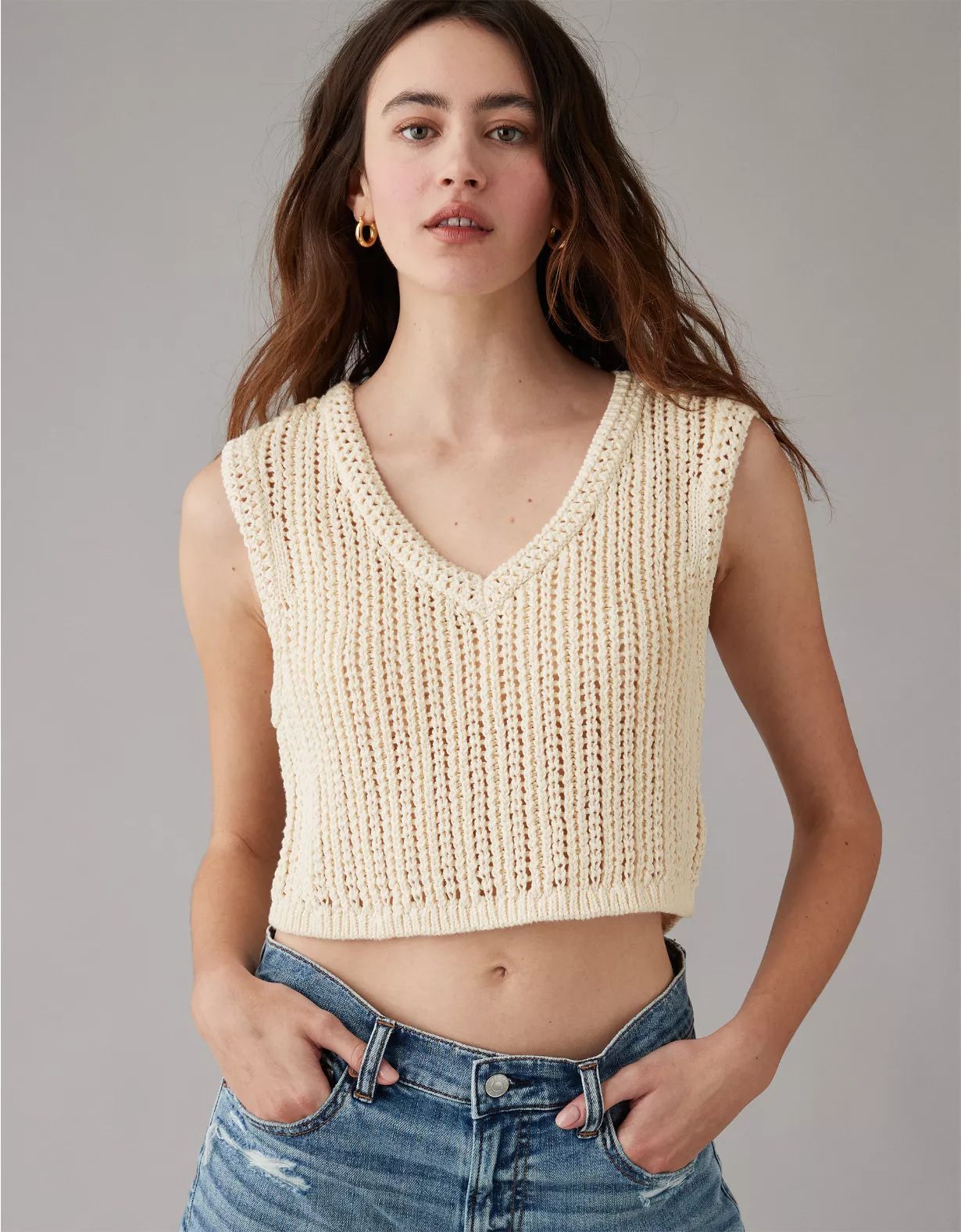 AE Crochet Vest | American Eagle Outfitters (US & CA)