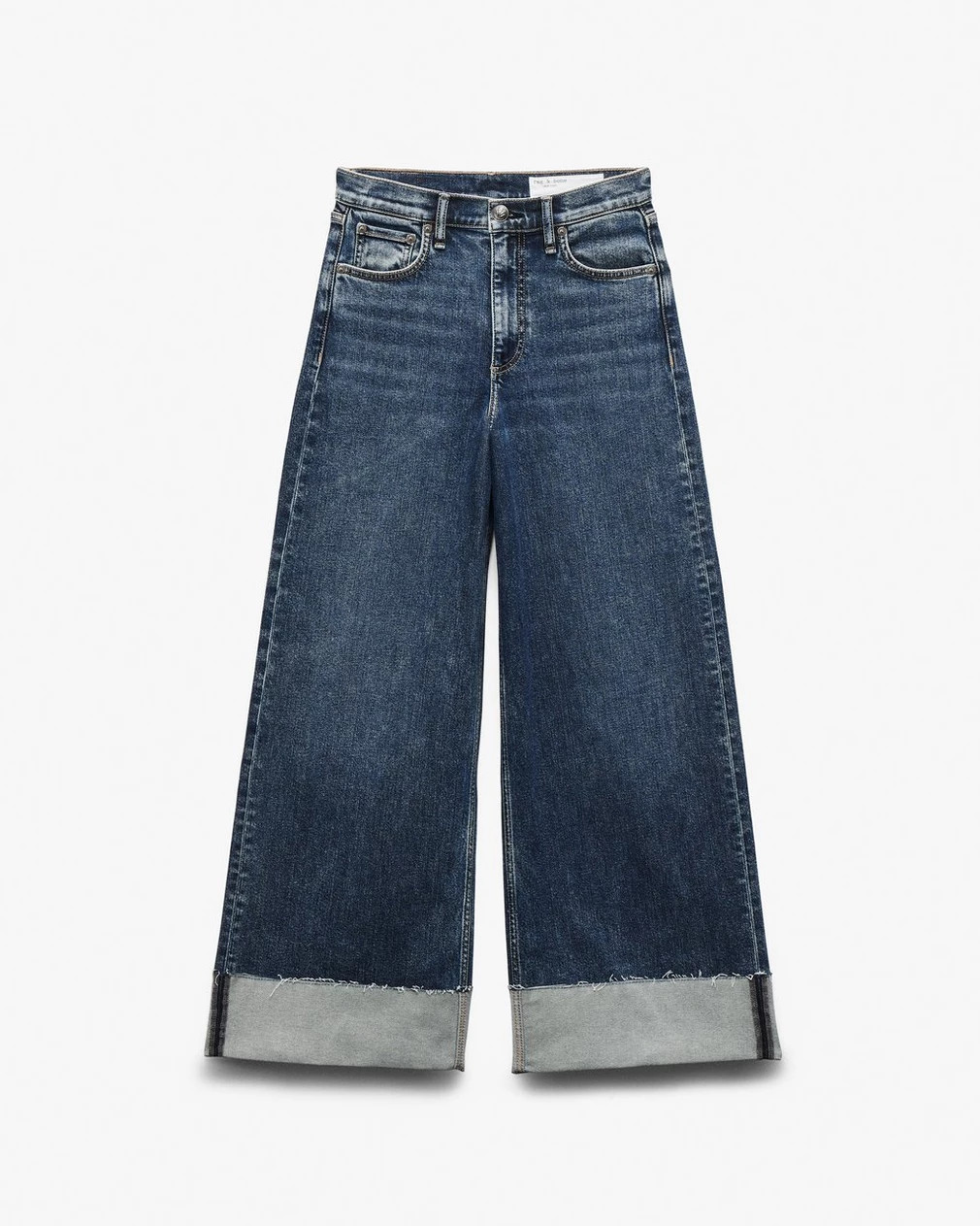 Sofie Cuffed Wide-Leg Jeans | rag & bone