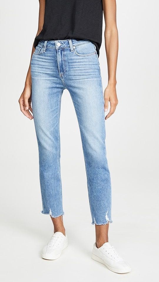 PAIGE Cindy Jeans With Destroyed Hem | SHOPBOP | Shopbop