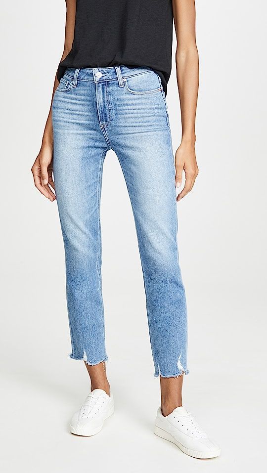 PAIGE Cindy Jeans With Destroyed Hem | SHOPBOP | Shopbop