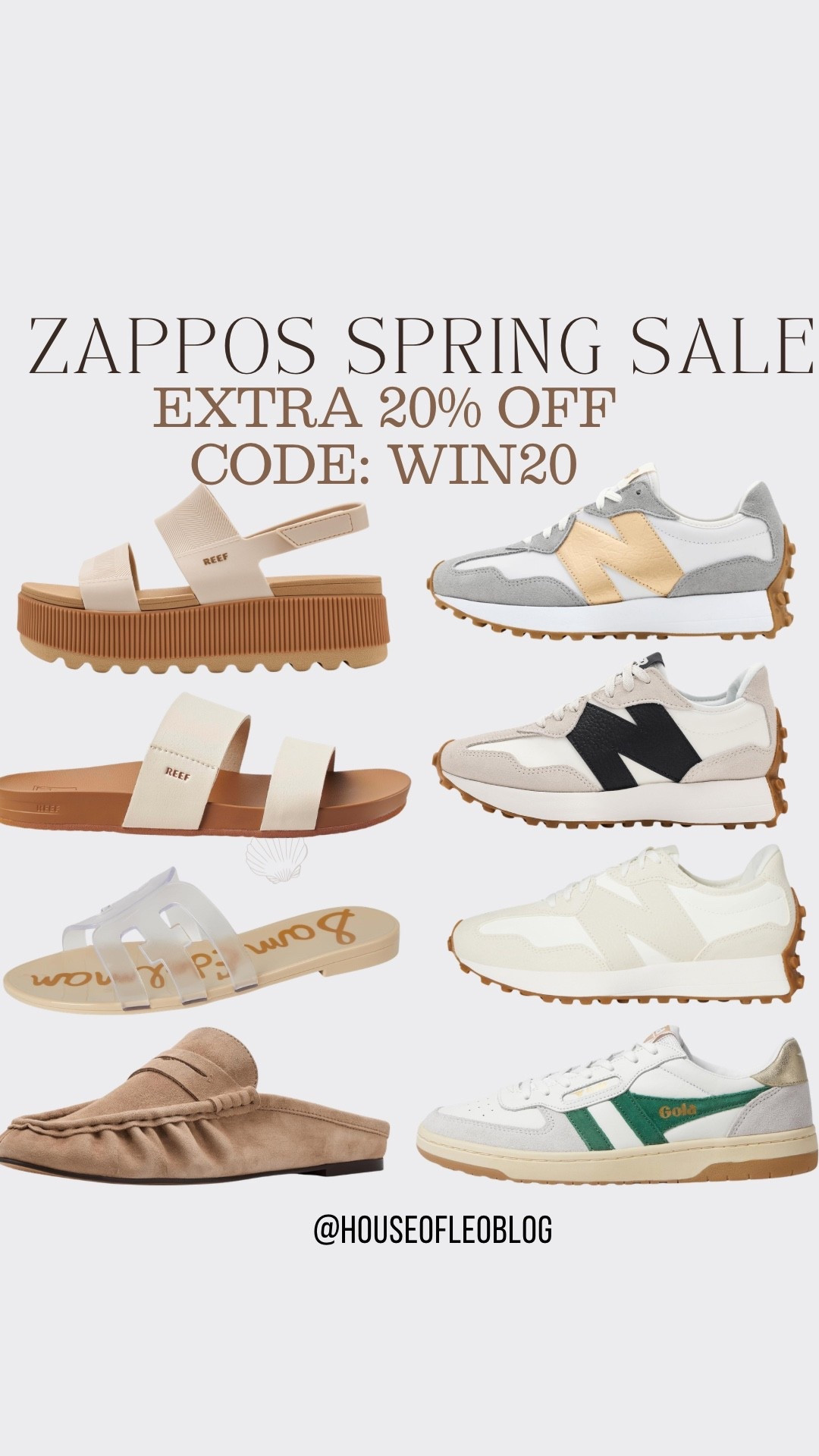 Zappos code WIN20. New balance sneakers. Sandals.

#LTKSaleAlert