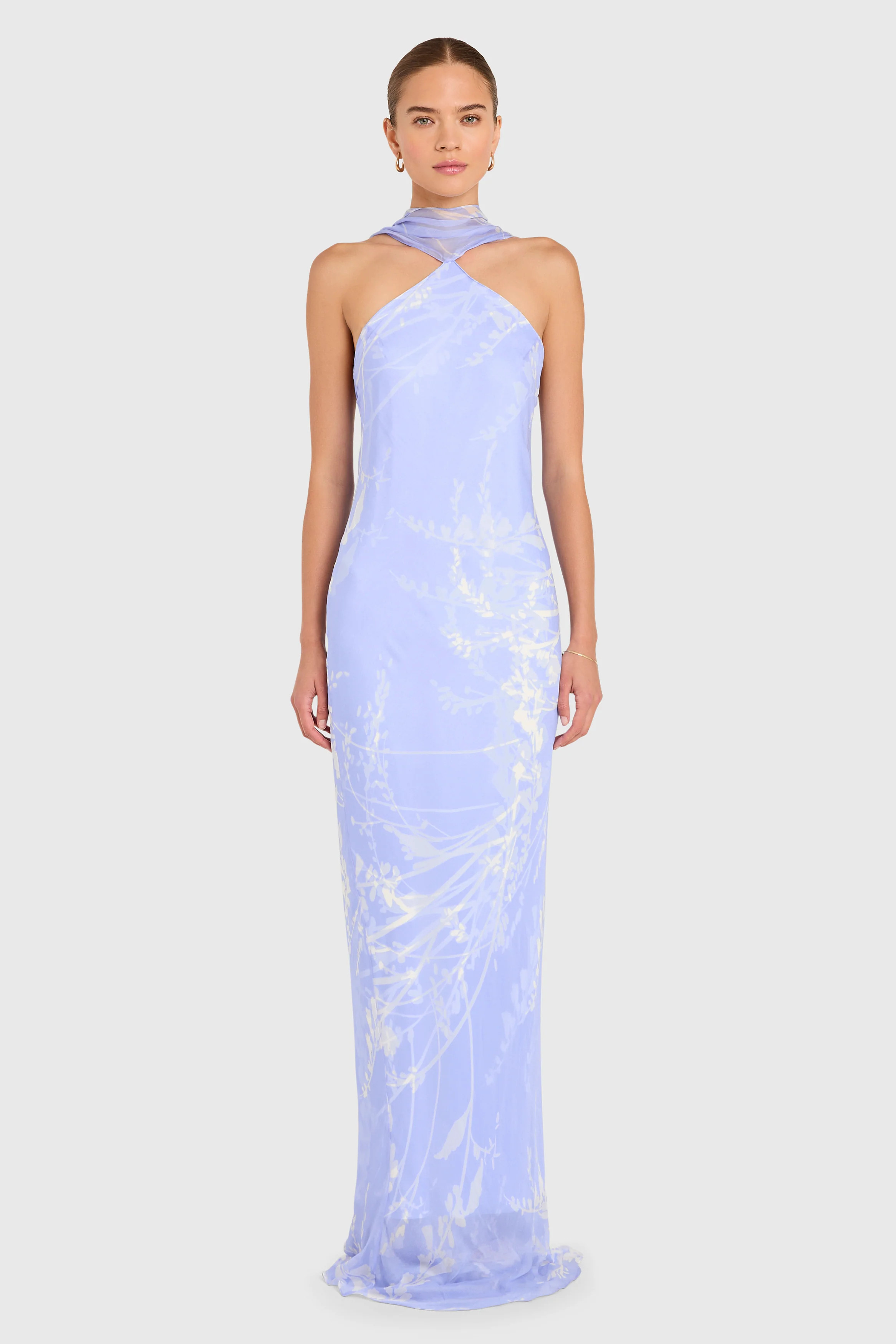 Amanda Uprichard Ashton Maxi in Beckett in English Lavender - Size XL | Amanda Uprichard