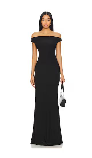 Bettina Gown in Black | Revolve Clothing (Global)