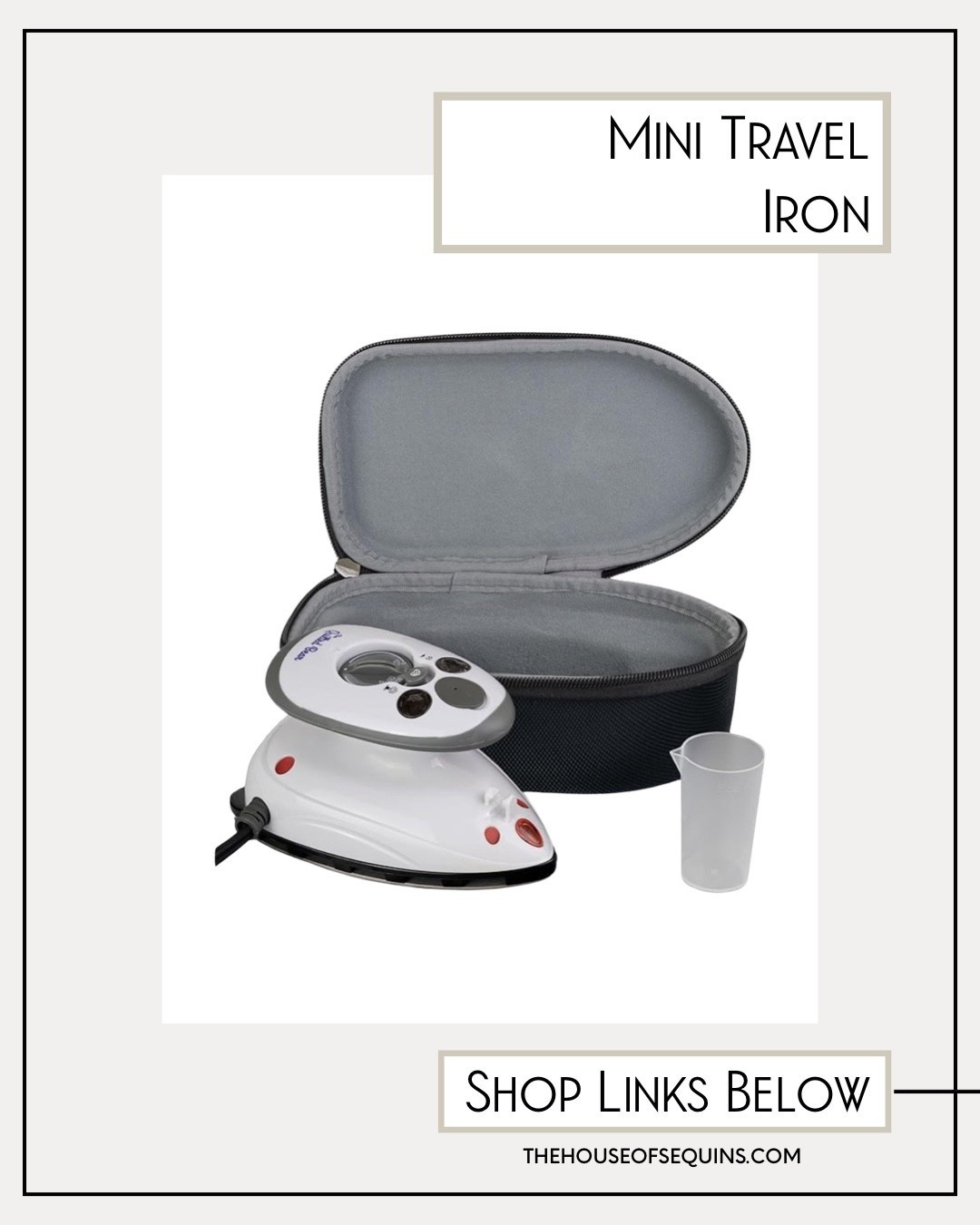 Mini travel iron