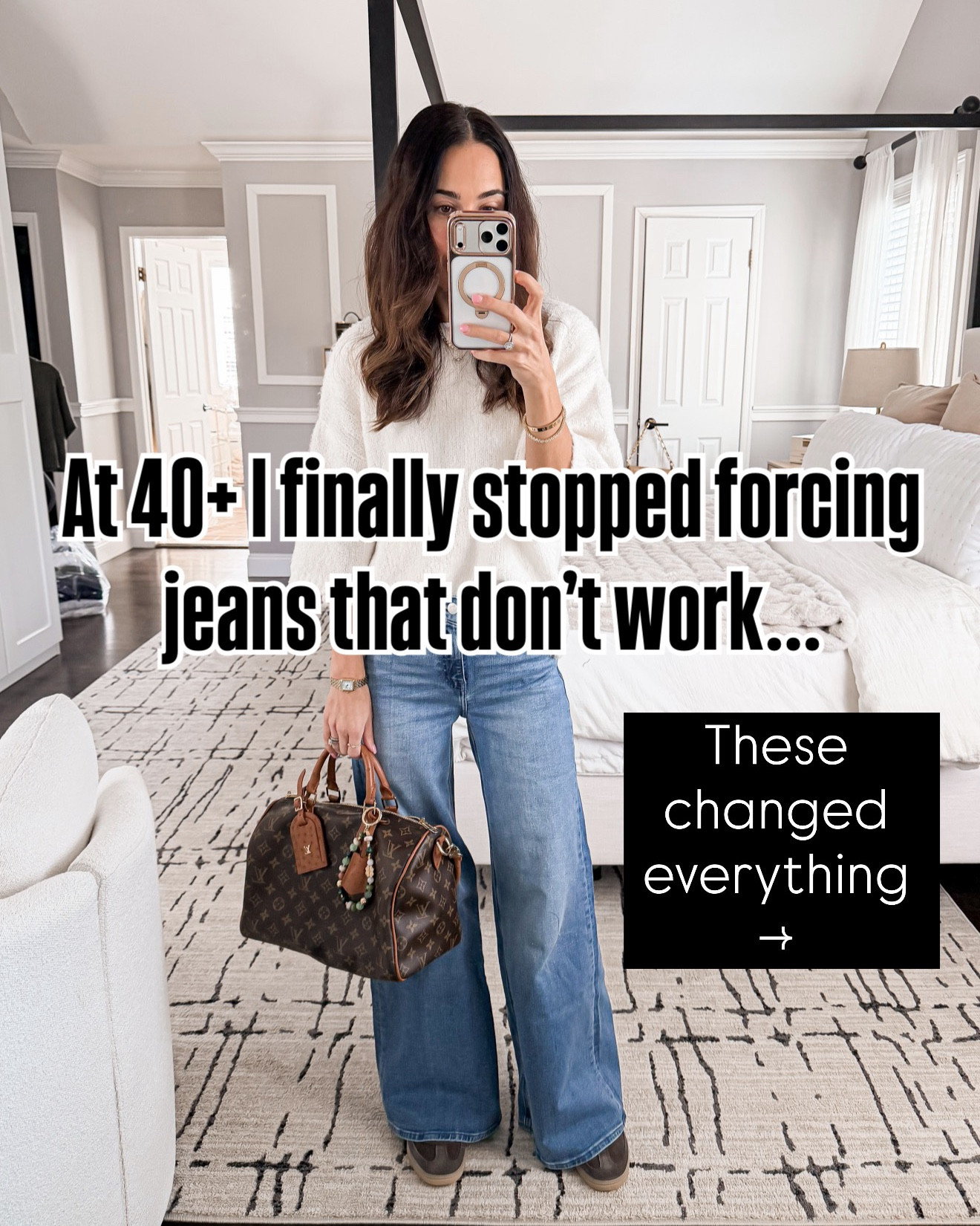 💬 Comment “YES” and I’ll send all the links

At 40+ I officially stopped forcing jeans that don’t work 🙋🏻‍♀️
These are the pairs I actually reach for now — flattering, comfortable, and easy to style without feeling frumpy or trendy-for-the-sake-of-it.

From straight leg to wide leg to palazzo… there is a perfect fit out there, I promise.
If you’ve been stuck in a denim rut, start here 🤍
🔗


#LTKmomlife #LTKOver40 #LTKgrwm