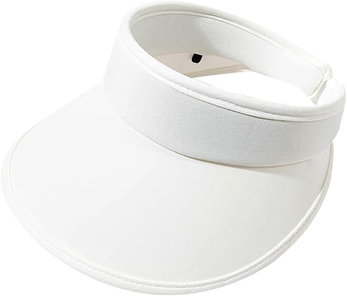 Cloth Covered Slip-On Visor, Sun Sports Visor Hats Cap for Women Adjustable Cap | Amazon (US)
