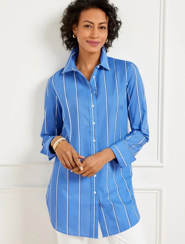 Boyfriend Shirt - Weekend Stripe | Talbots