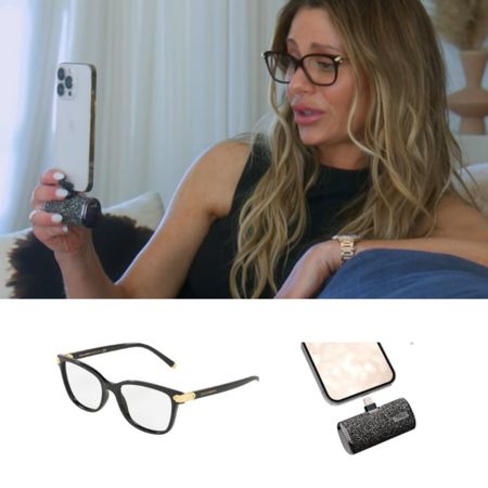 Dorit Kemsley’s Reading Glasses and Phone Charger