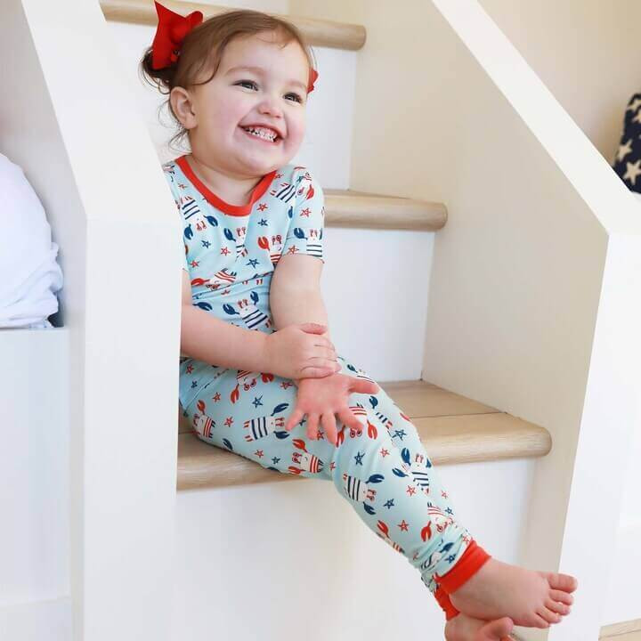 Crabby Cutie Two Piece Pajama Set | Caden Lane