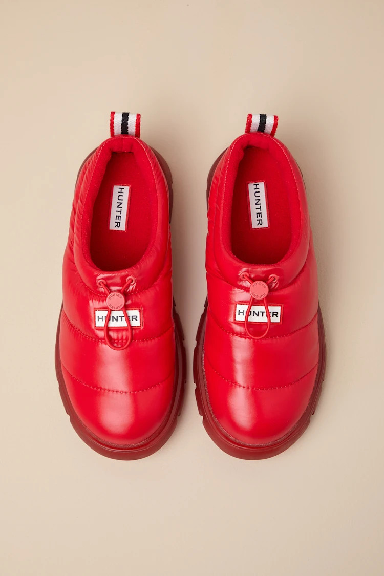Madison Medium Red Waterproof Puffer Slip-Ons | Lulus