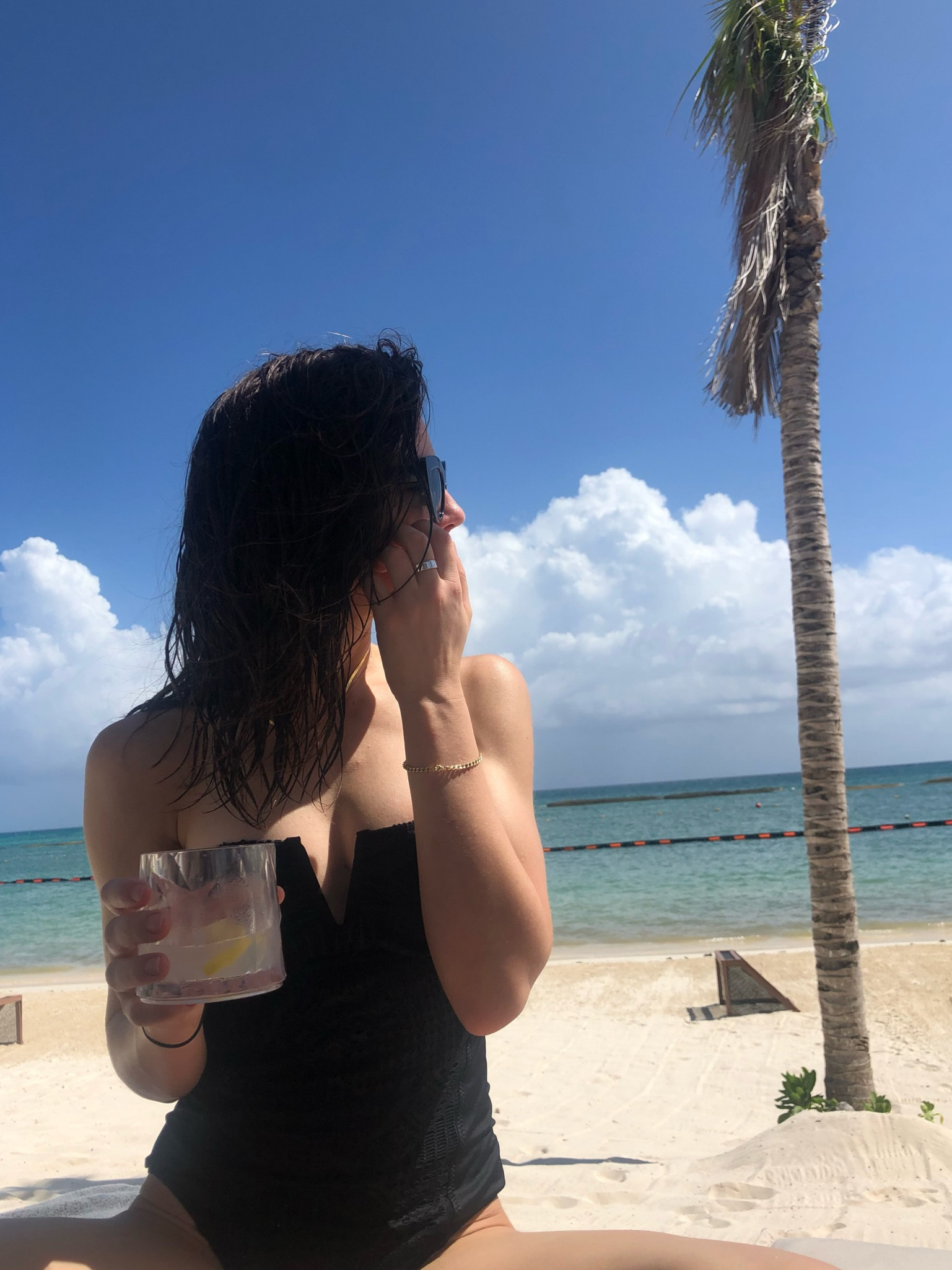 Chic black one piece swimsuit • strapless • textured swimwear 

#LTKSeasonal #LTKswim #LTKunder50