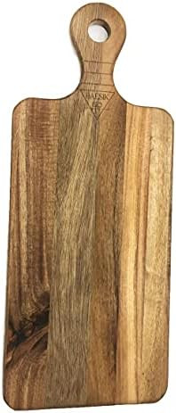 Paddle Cutting Board with Handle By BAESIKGO - Table Top Food Presentation Tray and Wood Cutting Boa | Amazon (US)