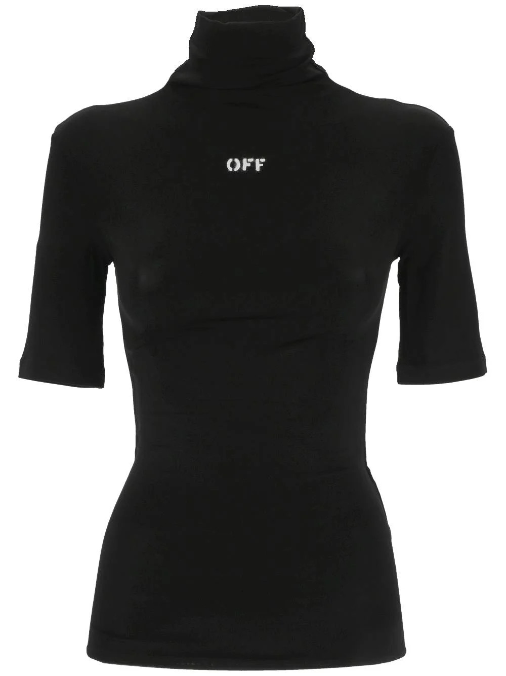 Off-White Logo Printed Turtleneck Top | Cettire Global