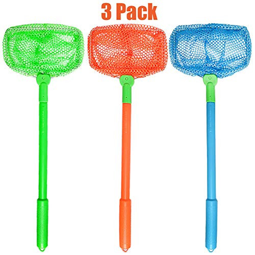 Fishing Net, TSYAN 3 Pack Bug Net Catching Crab Insect Nets Beach Toys Floating Bait Butterflies Col | Amazon (US)