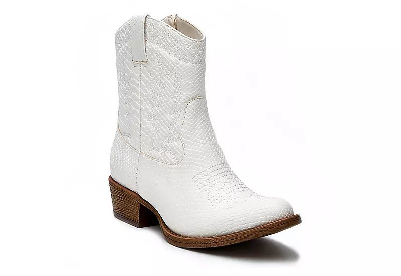 Coconuts Womens Pistol Western Boot - White | Rack Room Shoes