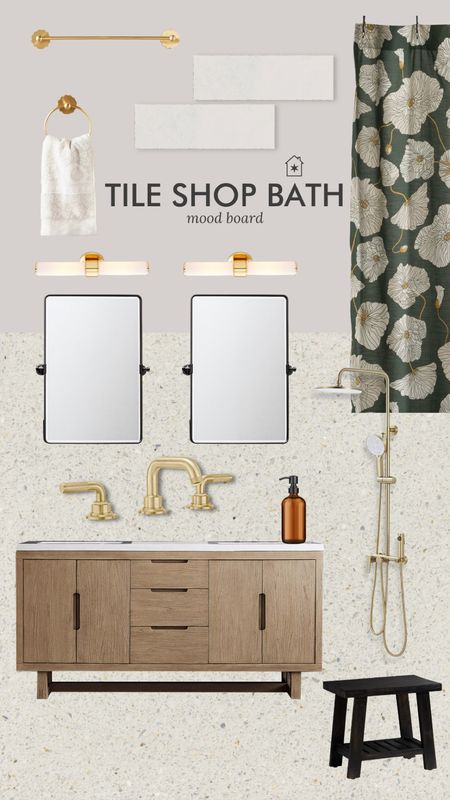 Bathroom mood board using terrazzo tiles from The Tile Shop.

*tile links on the blog

#LTKhome