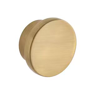 Sumner Street Home Hardware Oversized Ethan 1-5/8 in. Satin Brass Round Cabinet Knob RL062050 - T... | The Home Depot