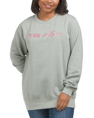 Back To School Embroidered Sweatshirt | Juniors | Marshalls | Marshalls
