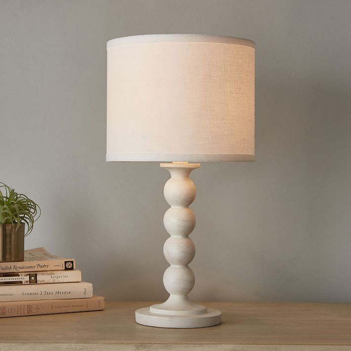Naturalist Wood Ball Table Lamp | Pottery Barn Teen