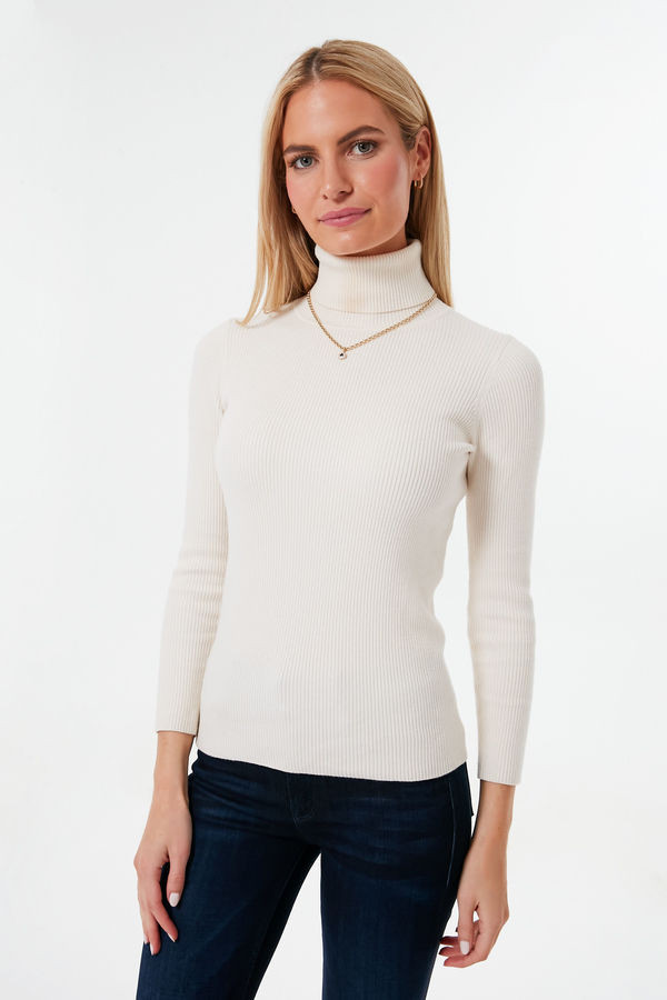 Winter White Arlo Turtleneck Sweater | Pomander Place | Tuckernuck (US)