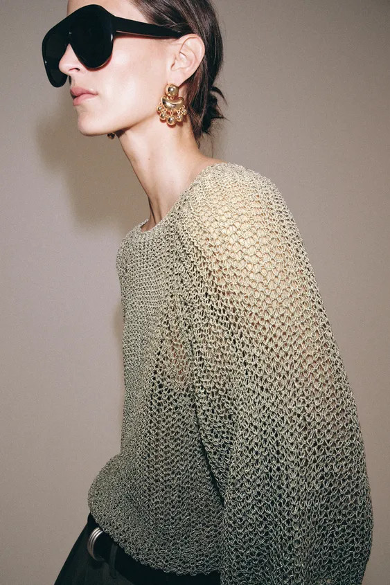 POINTELLE KNIT JUMPER | Zara UK