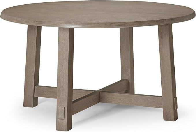 Maven Lane Sasha Large Circular Wood Round Dining Table for Modern Kitchen, Bistro, or Meeting Ro... | Amazon (US)