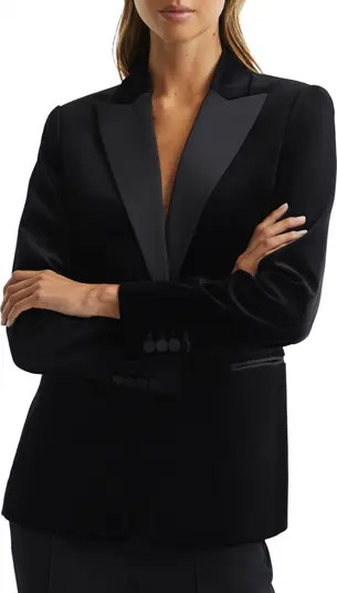 Reiss Opal Velveteen Tuxedo Jacket | Nordstrom | Nordstrom