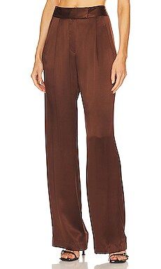 The Sei Wide Leg Trouser in Chocolate from Revolve.com | Revolve Clothing (Global)