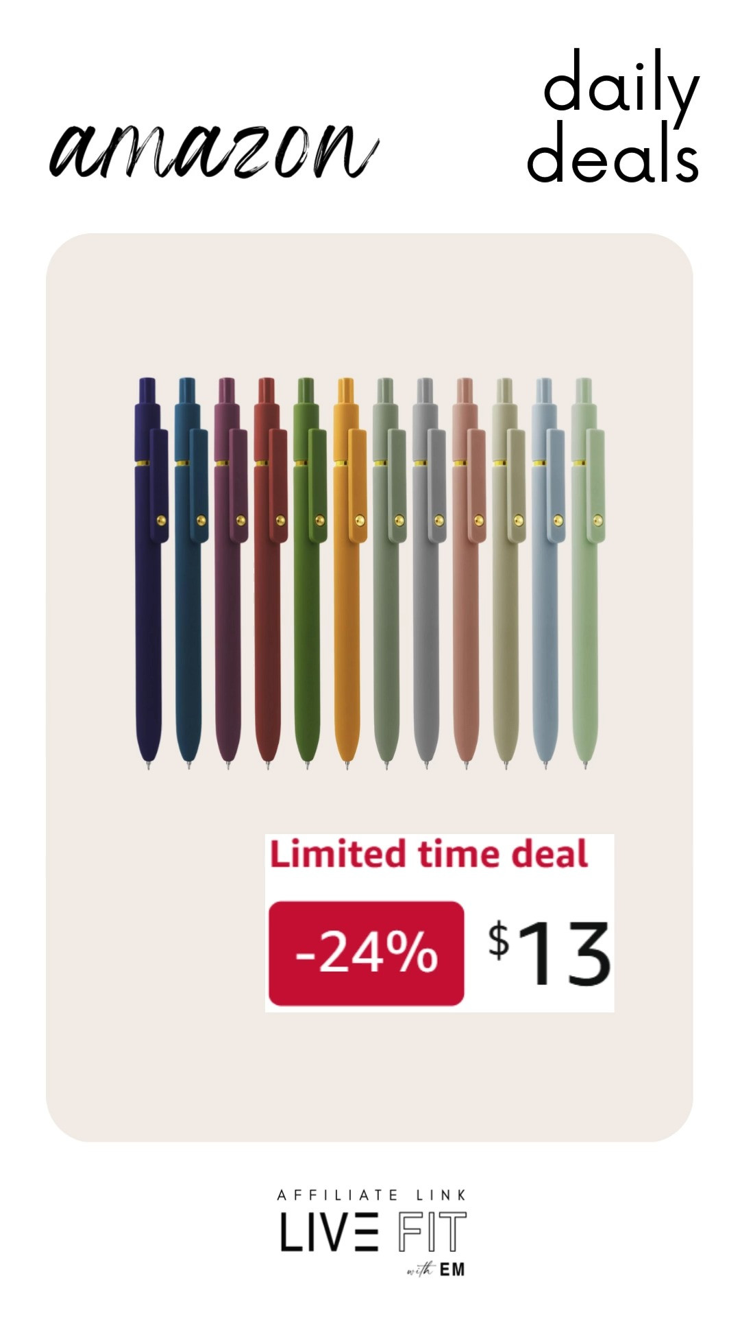 These 12 pcs gel pens 0.5mm quick dry black ink fine point smooth writing pens bring cheerful precision and effortless charm to everyday notes with practical flair. #GelPens #BlackInkPens #SmoothWriting #QuickDryPens #FinePointPens #StationeryAddict #OfficeSupplies #SchoolEssentials #WritingTools #CreativeStationery 🖊️📓✨
 

 #LTKGiftGuide #LTKstorytime #LTKWorkwear