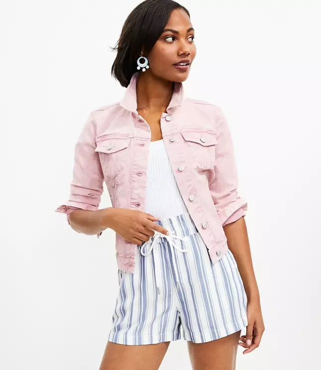 Petite Emory Shorts in Stripe | LOFT