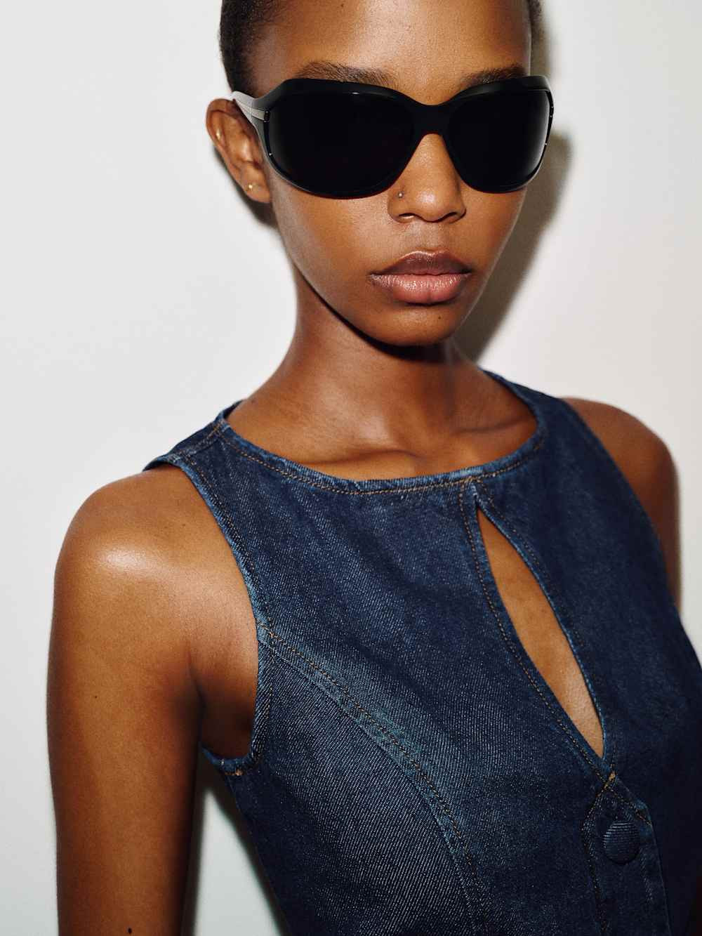 Pola Denim Mini Dress | Reformation (Global)