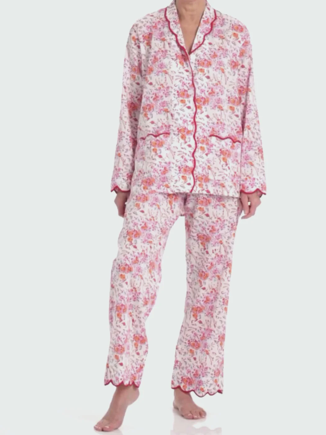Pink Floral Pajamas | Heidi Carey