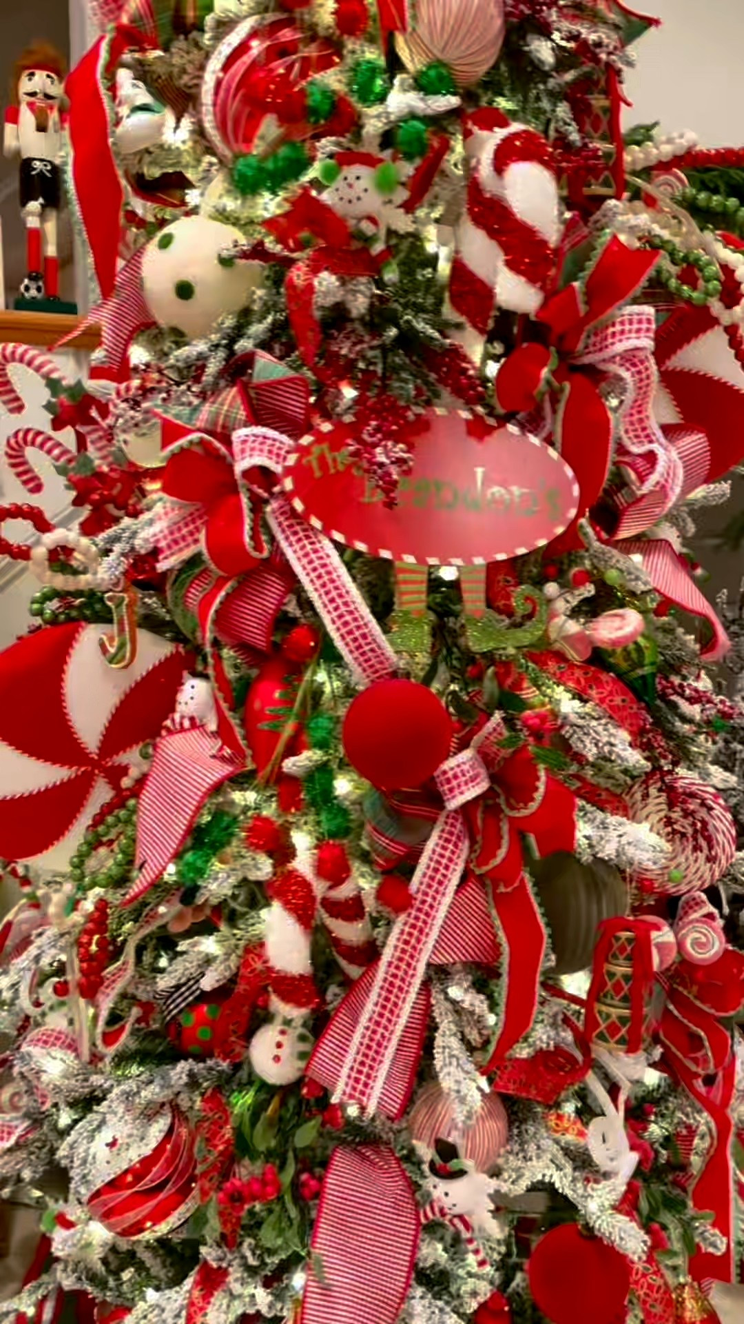 It’s time! Our new 7.5ft Queen Flock tree from @kingofchristmas is up in the basement. I went classic with red and green this year.  I’m so obsessed with how it turned out — stay tuned for the full reveal! ❤️💚🎅🏻

#LTKHoliday #LTKHome #LTKSeasonal