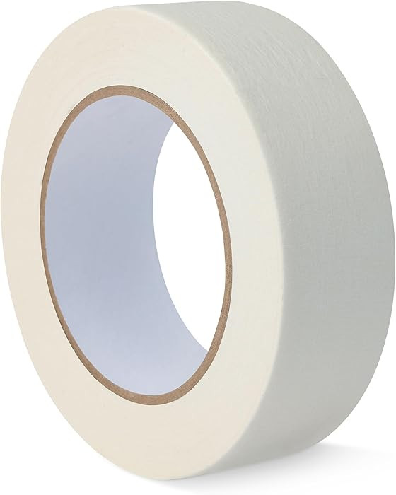 Amazon Basics Multi-Surface Masking Tape for Labeling, 1.41" x 60 Yards, White, 1 Roll | Amazon (US)
