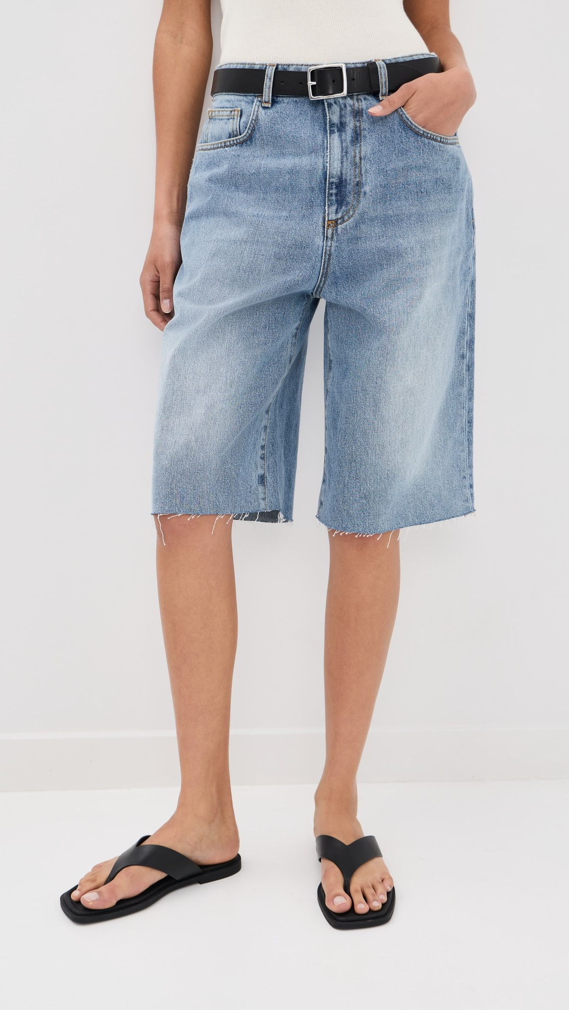 Róhe Baggy Fit Denim Shorts | Shopbop | Shopbop