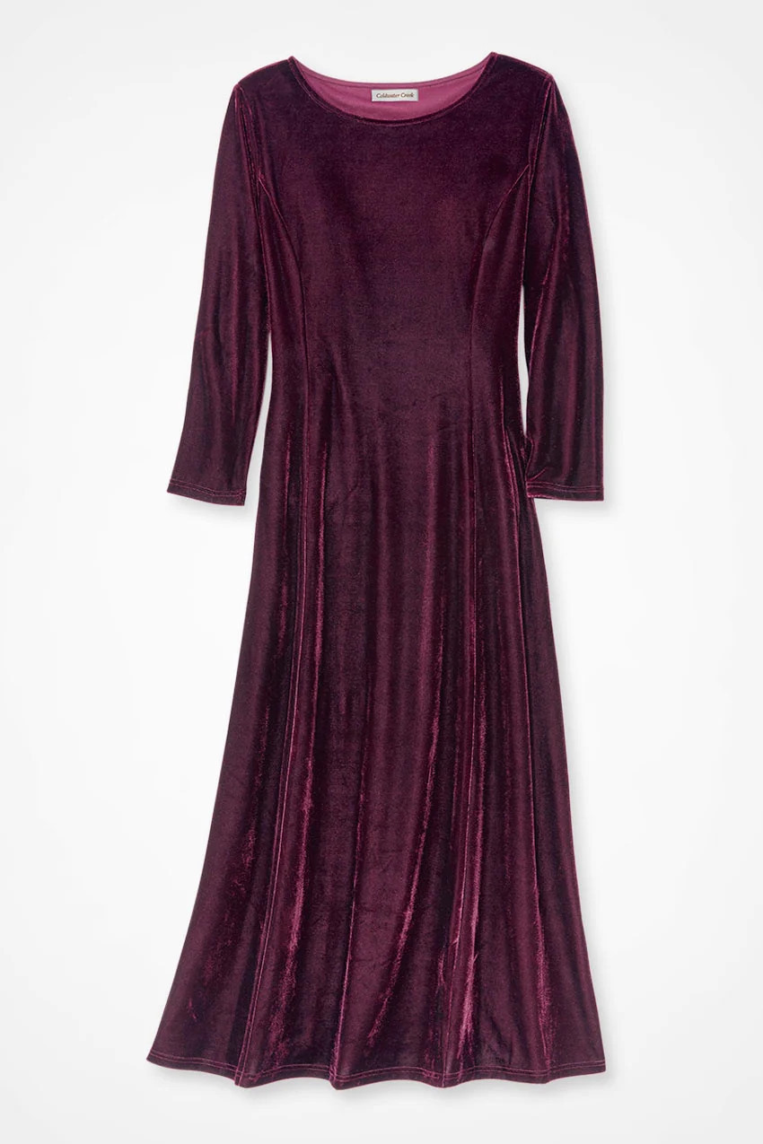 Stretch Velvet Dress | Coldwater Creek