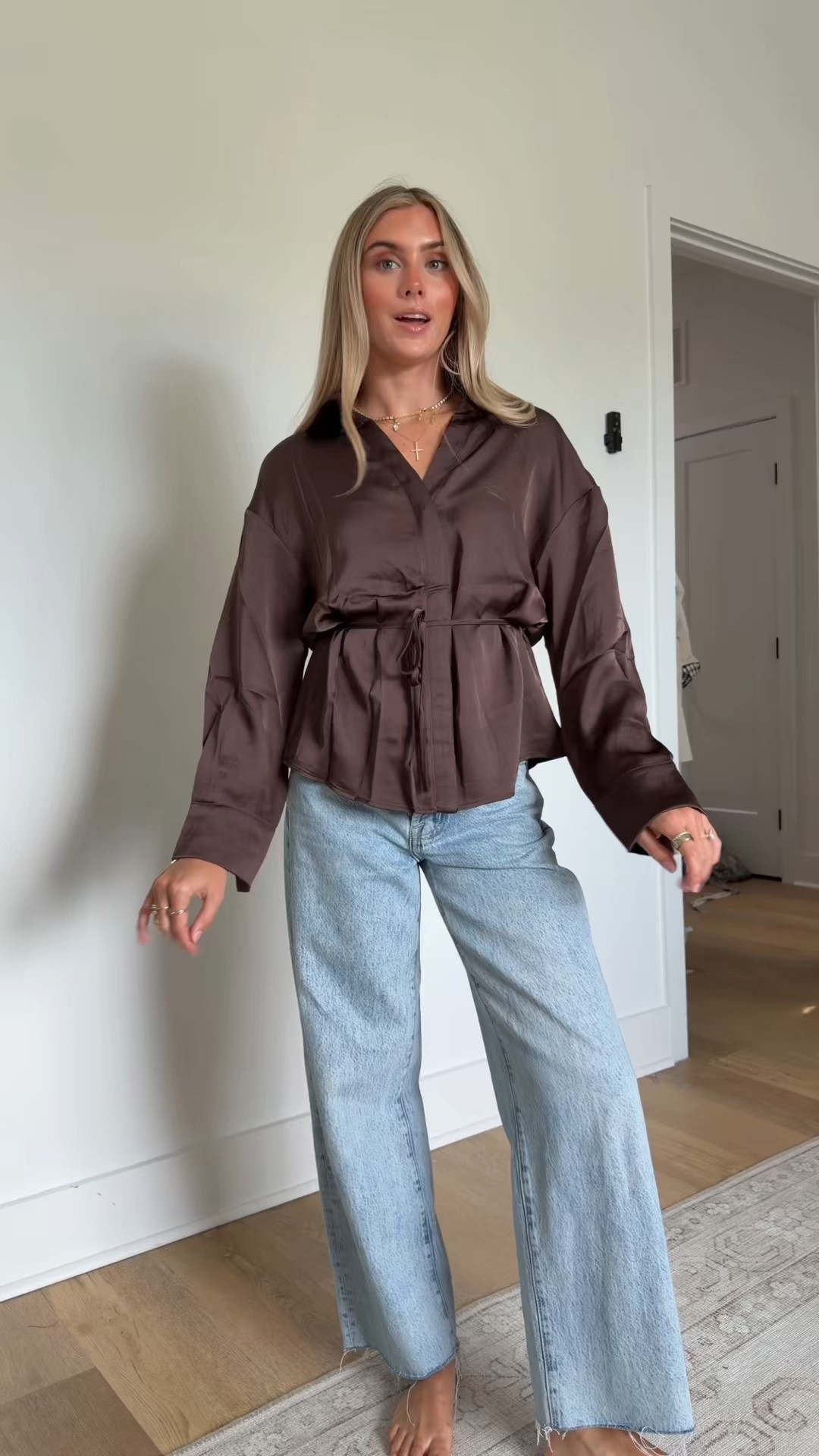 now this blouse top is chic it reminds me of something I would see at Zara or even Revolve 😚 plus you can do this as a workwear too and then transition it to a night out with different bottoms 5’4/s in my LTK. 

#founditonamazon #amazonfashionfinds #amazonfashion #amazonfallfashion #amazongoingouttops @Amazon Fashion