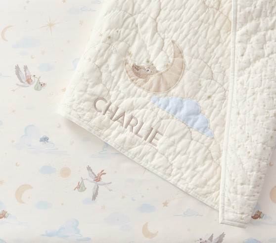 Night Sky Organic Baby Quilt | Pottery Barn Kids