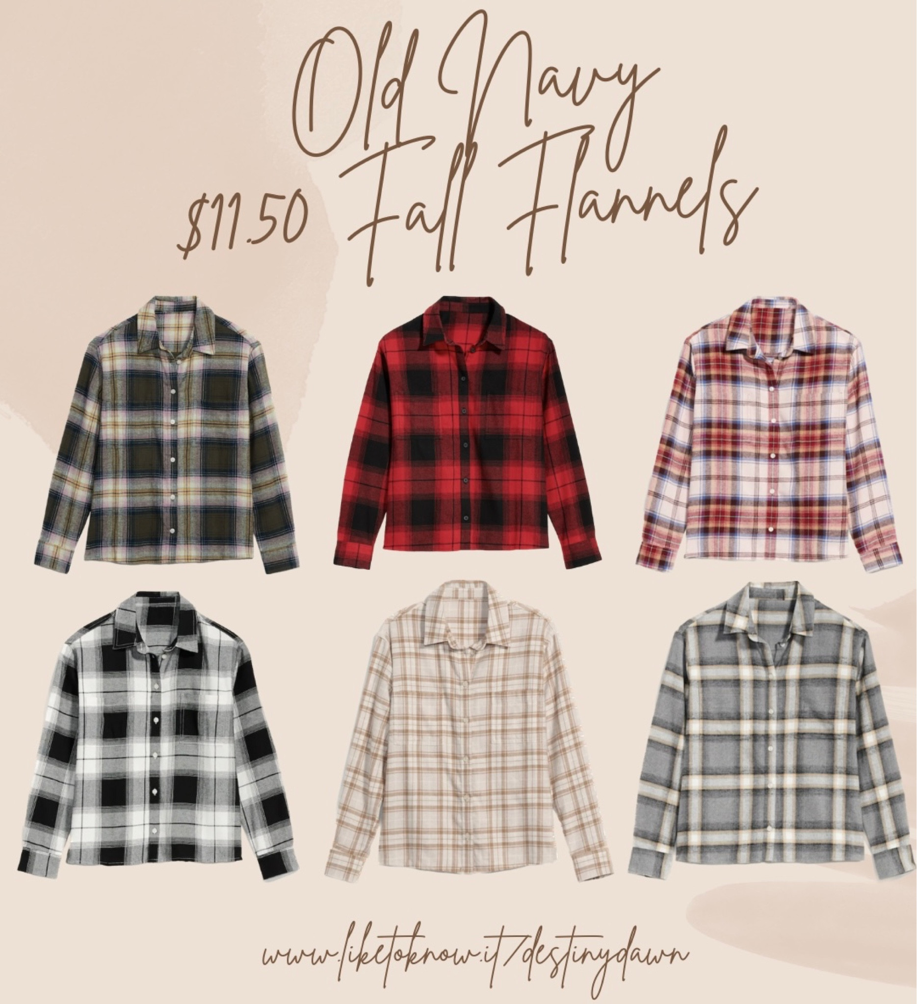 Old navy fall flannels! $11.50 sale! 

#LTKunder50 #LTKstyletip #LTKSeasonal