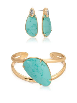 Majestic Stone Set - Earring and Cuff | Ettika