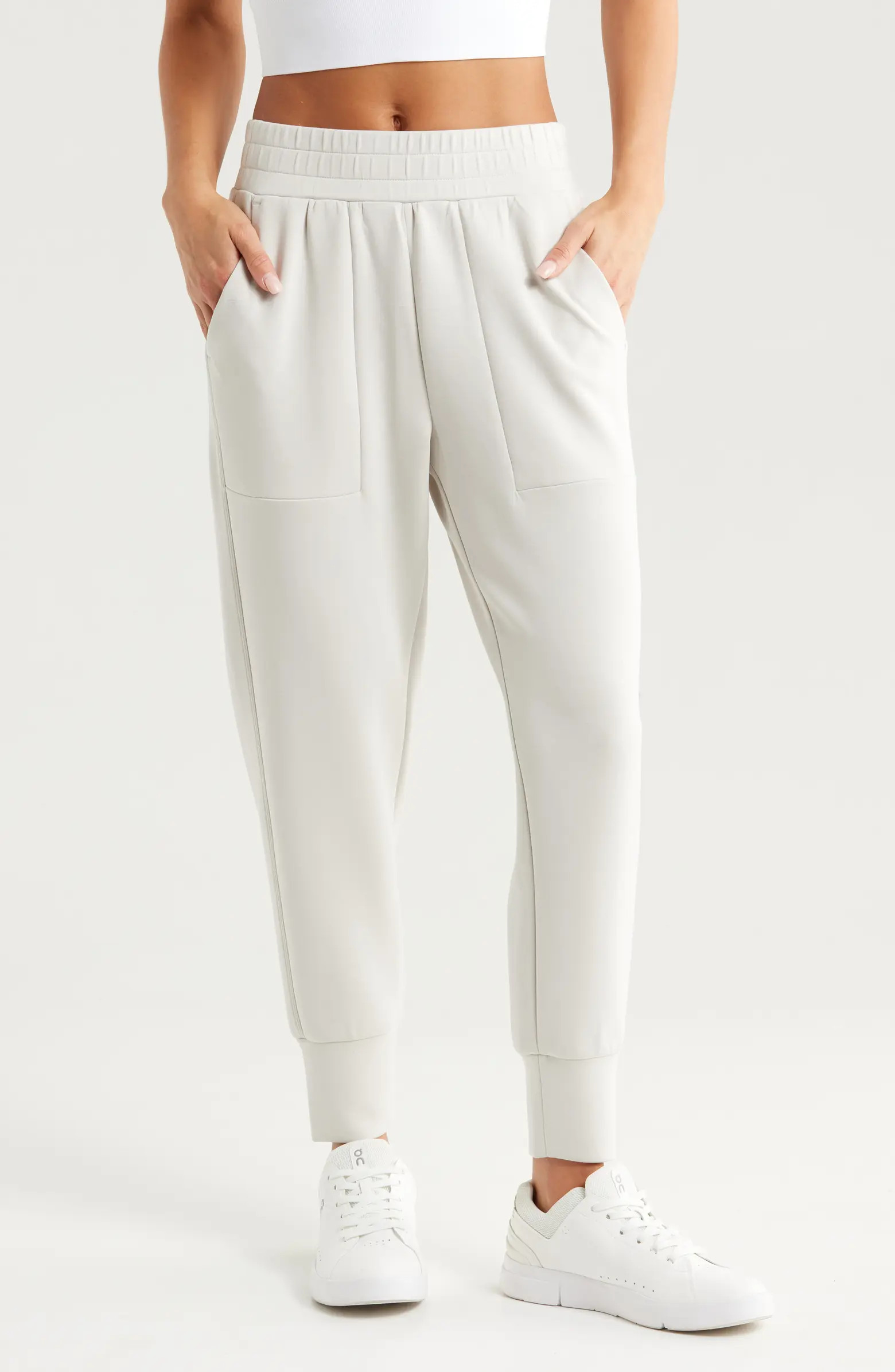 High Waist Ultrasoft Scuba Knit Joggers | Nordstrom