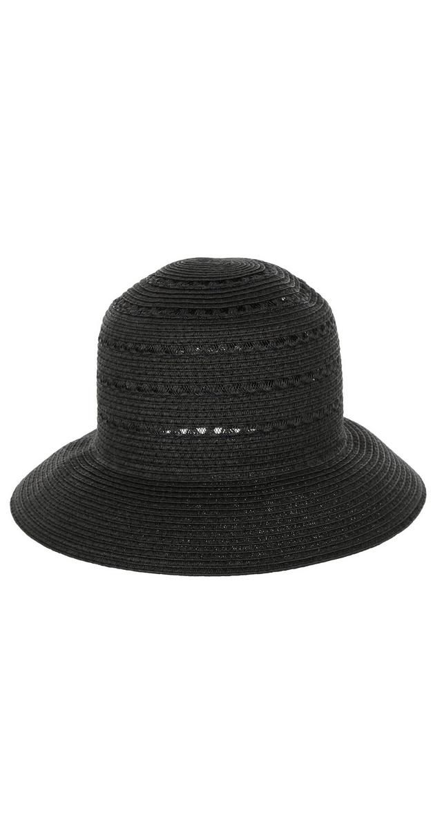 Straw Bucket Sun Hat - Black-Black-0267454278001   | Burkes Outlet | bealls