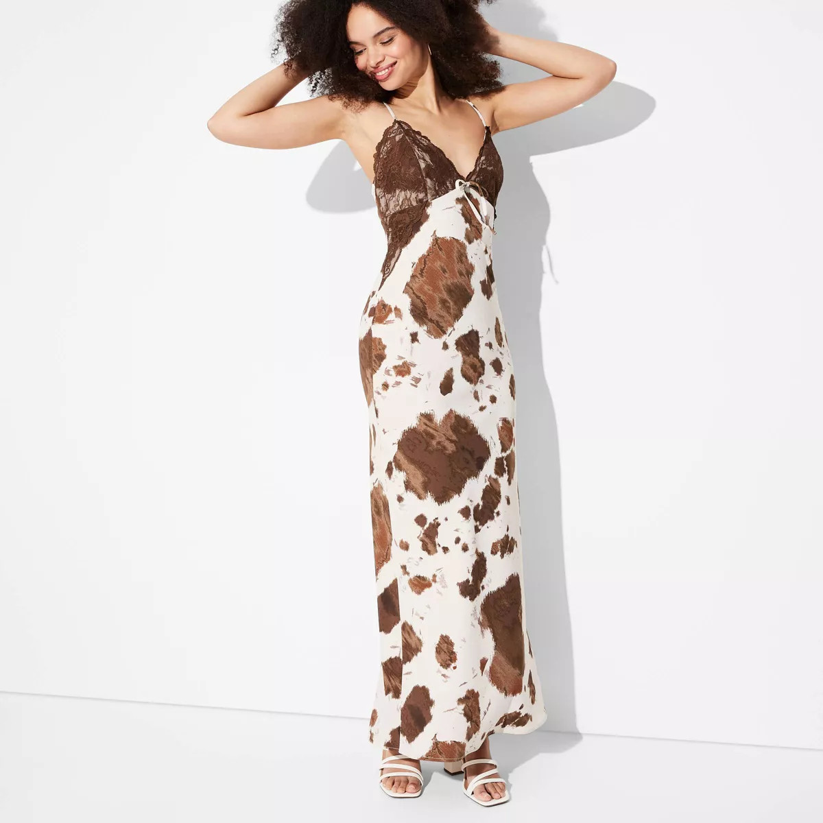 Women's Satin Lace Maxi Slip Dress - Wild Fable™ | Target